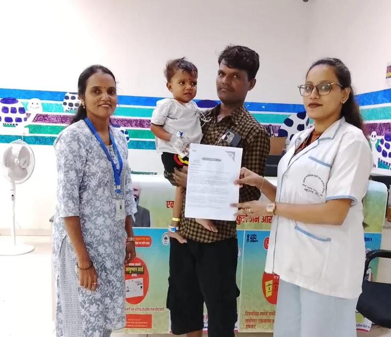 दिल में छेद की बीमारी से जूझ रहे 2 वर्षीय खुशाल को मिला निःशुल्क इलाज, अब स्वस्थ जीवन की ओर